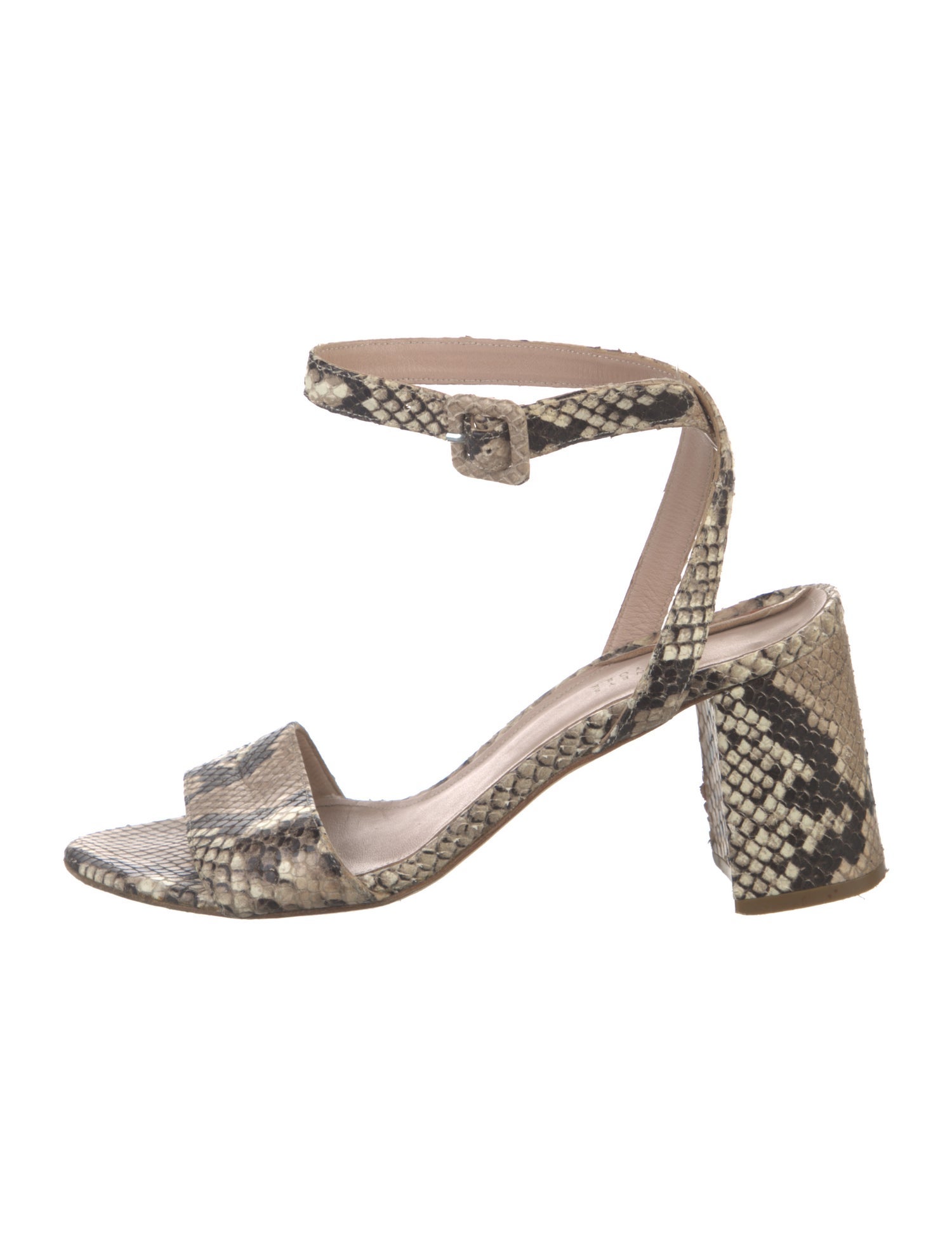 Barney's New York Snakeskin Animal Print Sandals